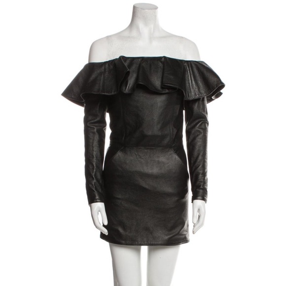 Saint Laurent Leather Mini dress - www.ohana-automobiles.fr